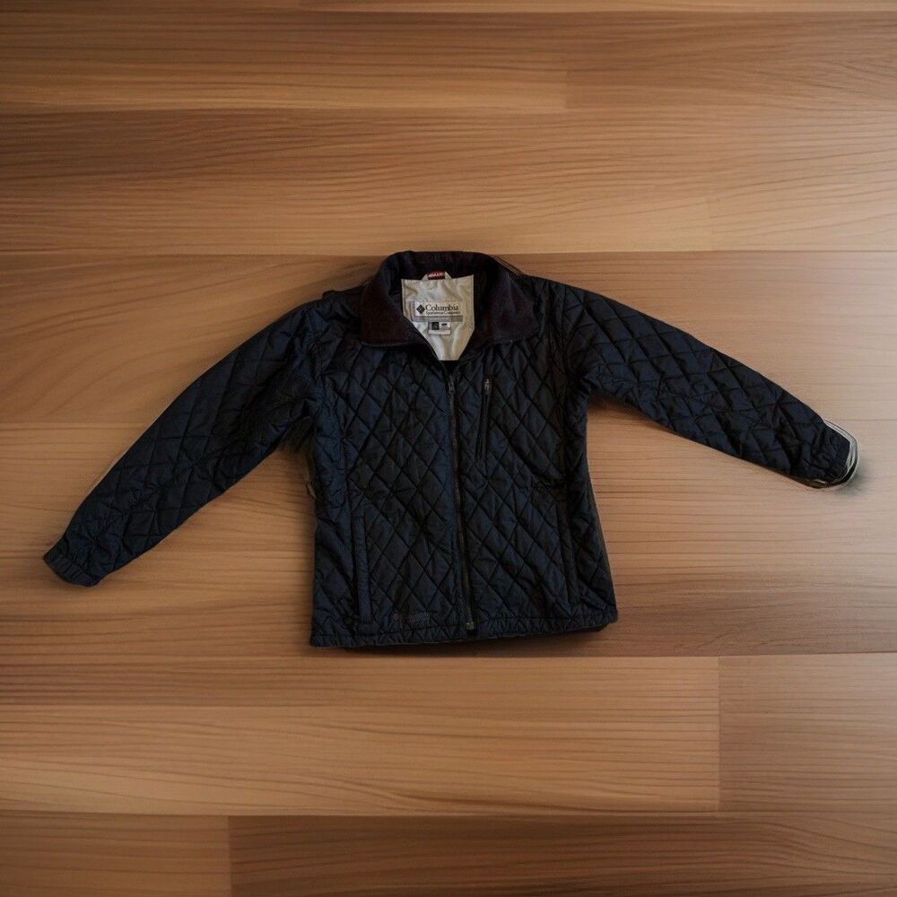 Columbia Vertex Womens Size Large Black Quilted Puffer Jacket Lightweight